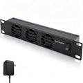 10 inch 1U Rack Mount Fan Panel with Switch, Metal Case