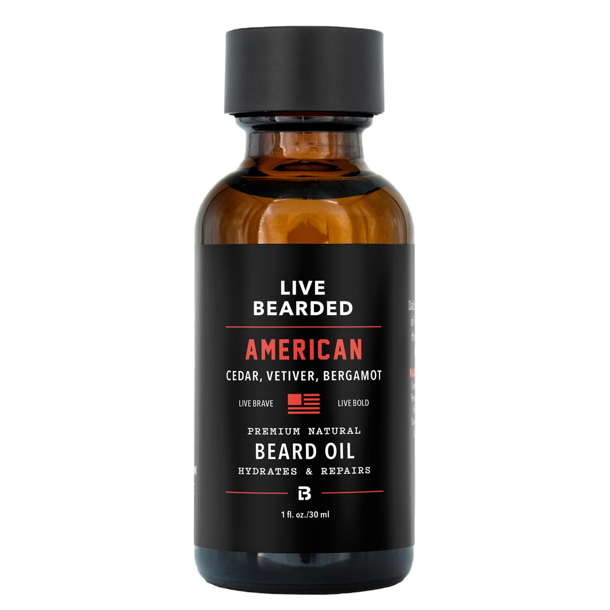 Beard Oil, American Scent, Cedar, Vetiver, 1 fl oz