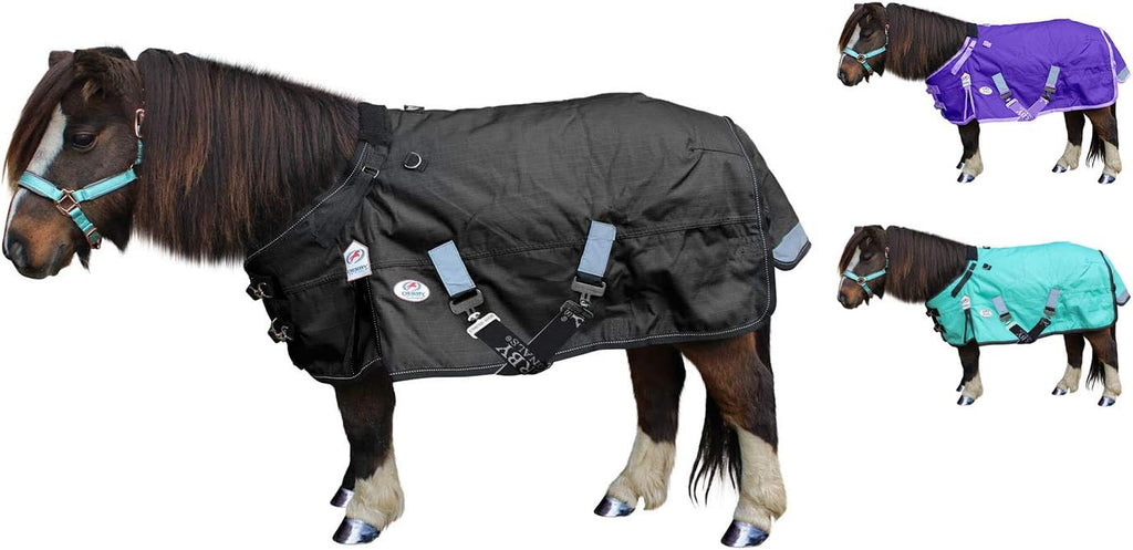 Nordic-Tough 1200D Heavyweight Mini Horse & Pony Turnout Blanket – Waterproof, Breathable, 300g Insulation, 210T