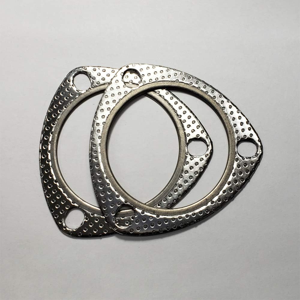 3" 3 Bolt MLSG High Temp Exhaust Gasket w/SS Fire Ring (Qty 2)