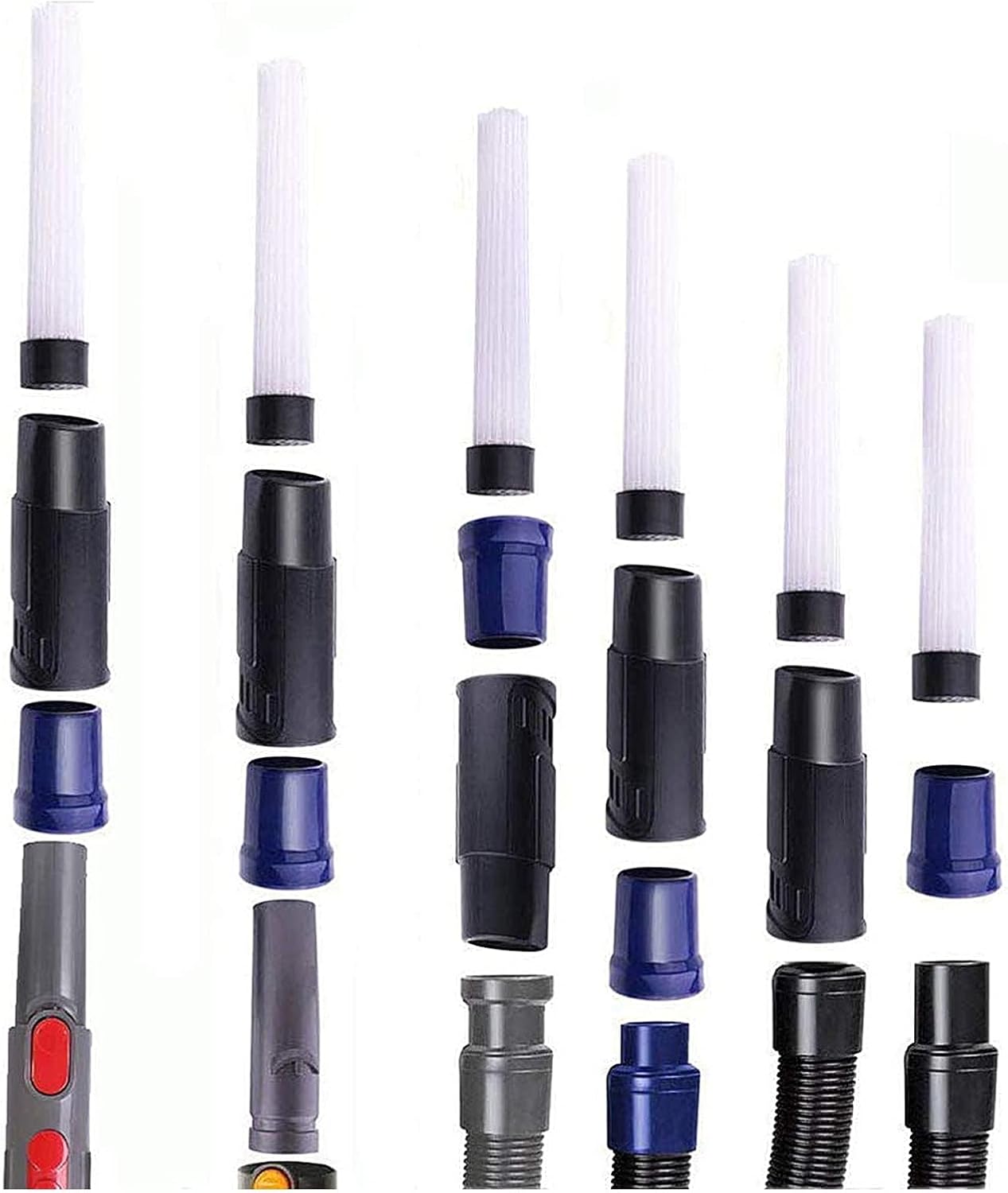 8 Pcs Universal Vacuum Attachments Brushes for Shop Vac Accessories | 1 1/4" Shop Vacuum Cleaner Attachments &