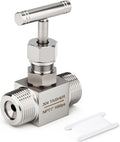 TAISHER 1PCS 304 SS, 1" MNPT x MNPT, High Pressure Straight Needle Valve