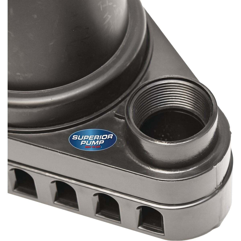 Superior Pump 92372 1/3 HP Thermoplastic Submersible Sump Pump with Vertical Float Switch