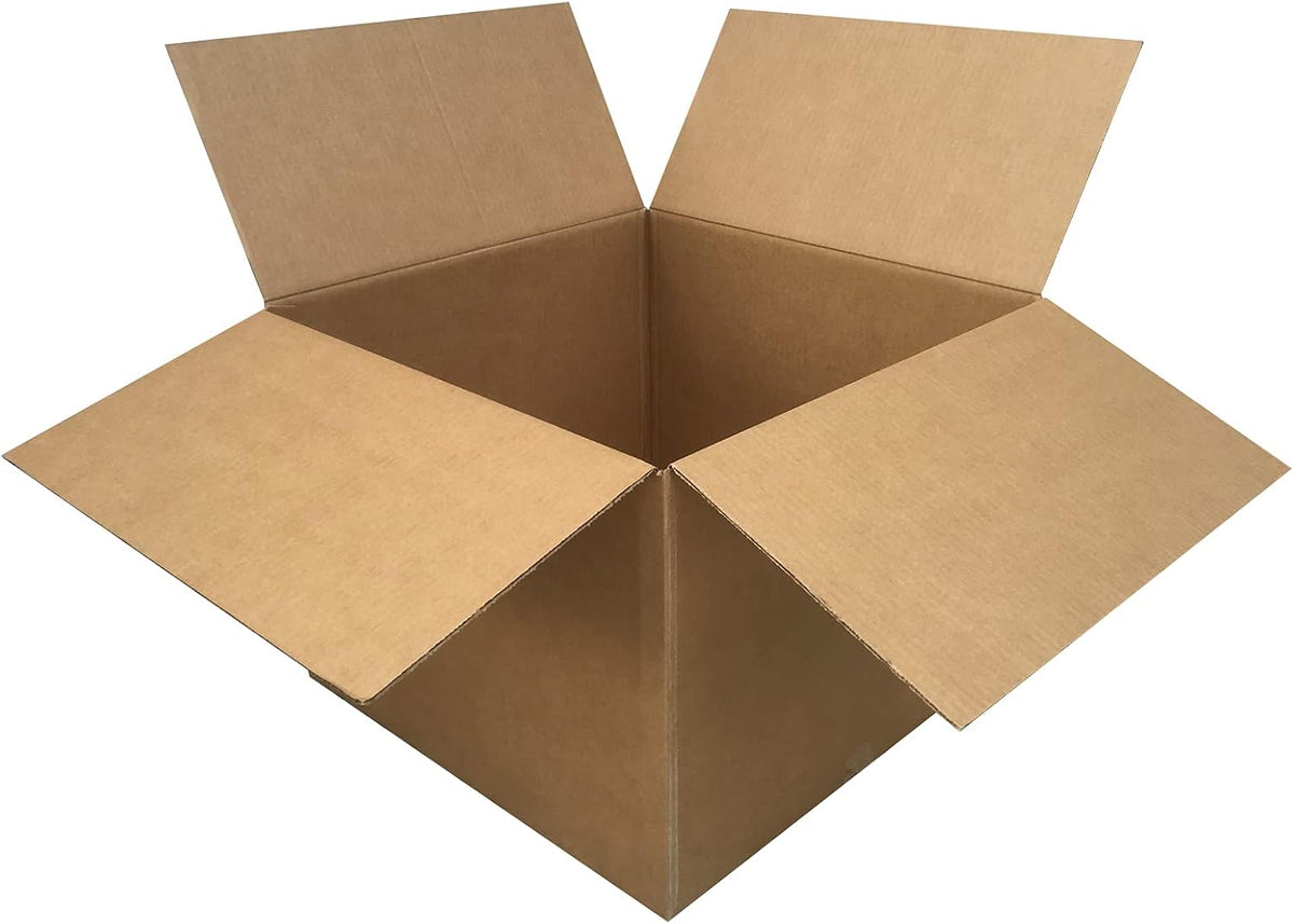 Moving Boxes Bundle, 6 Large Boxes for Moving, Packing and Storage, Brown Corrugated Cardboard 20 x 20 x 15"