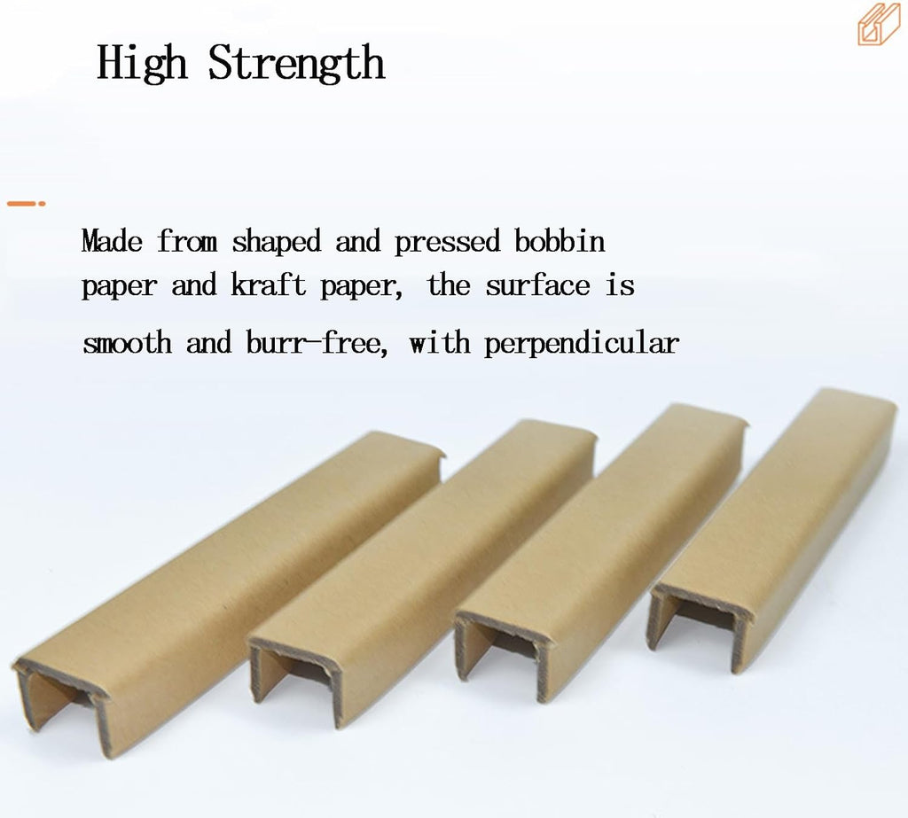 Cardboard Pallet Edge Corner Guard, Durable Cardboard U-Board Pallet Edge Protectors to Prevent Damage During