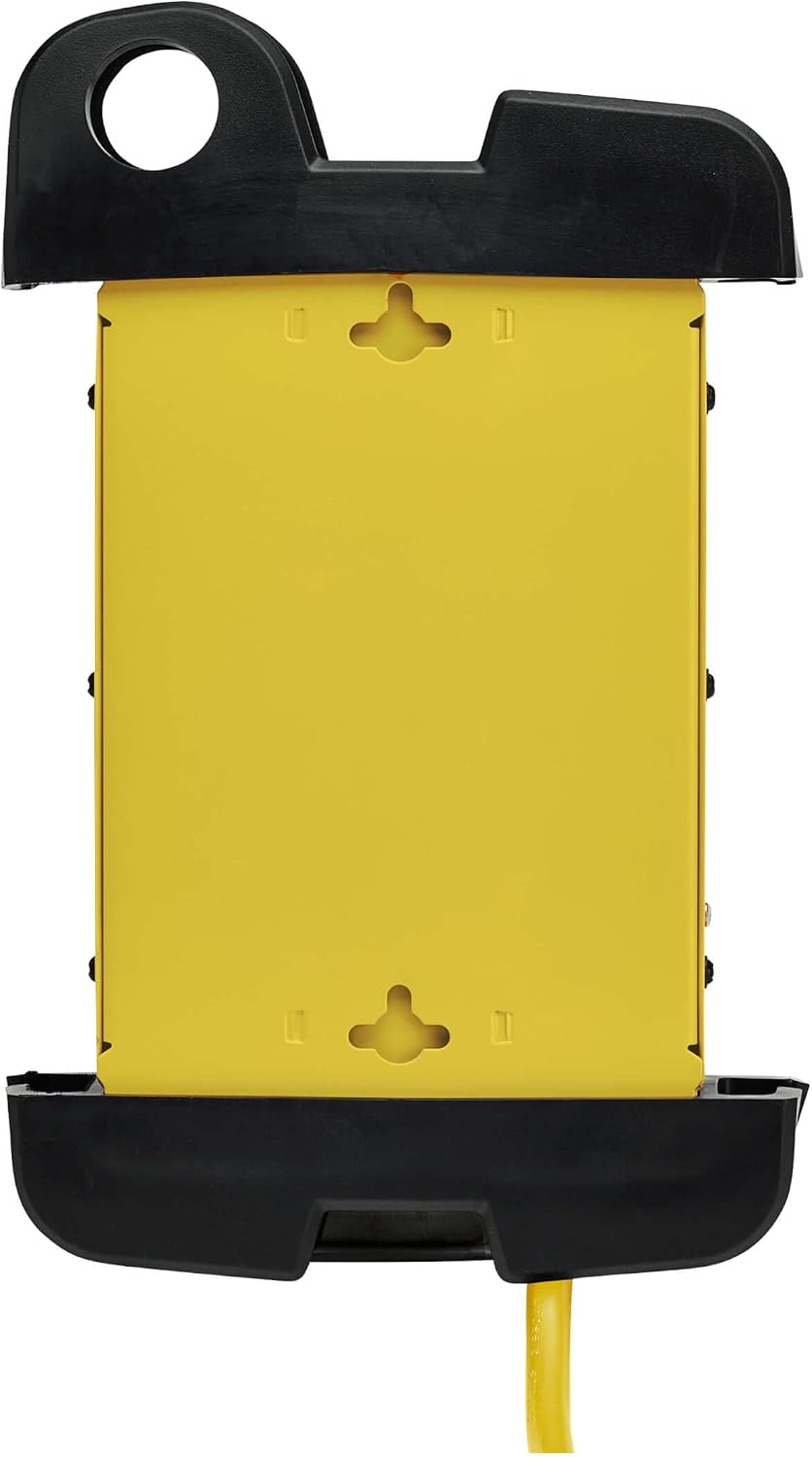 Eaton TLM825SA Heavy Duty Power Strip with Surge Protection, 8 Outlets, 3900 Joules, Yellow Metal Housing, 25ft Cord