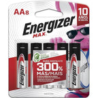 Energizer Max Alkaline AAA Batteries 8 ea