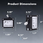 10 Amp Single Pole Toggle Magnetic Circuit Breaker, AC 250V