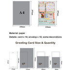 Greeting Card Making Supplies Envelope Kit Gift Anniversary Craft