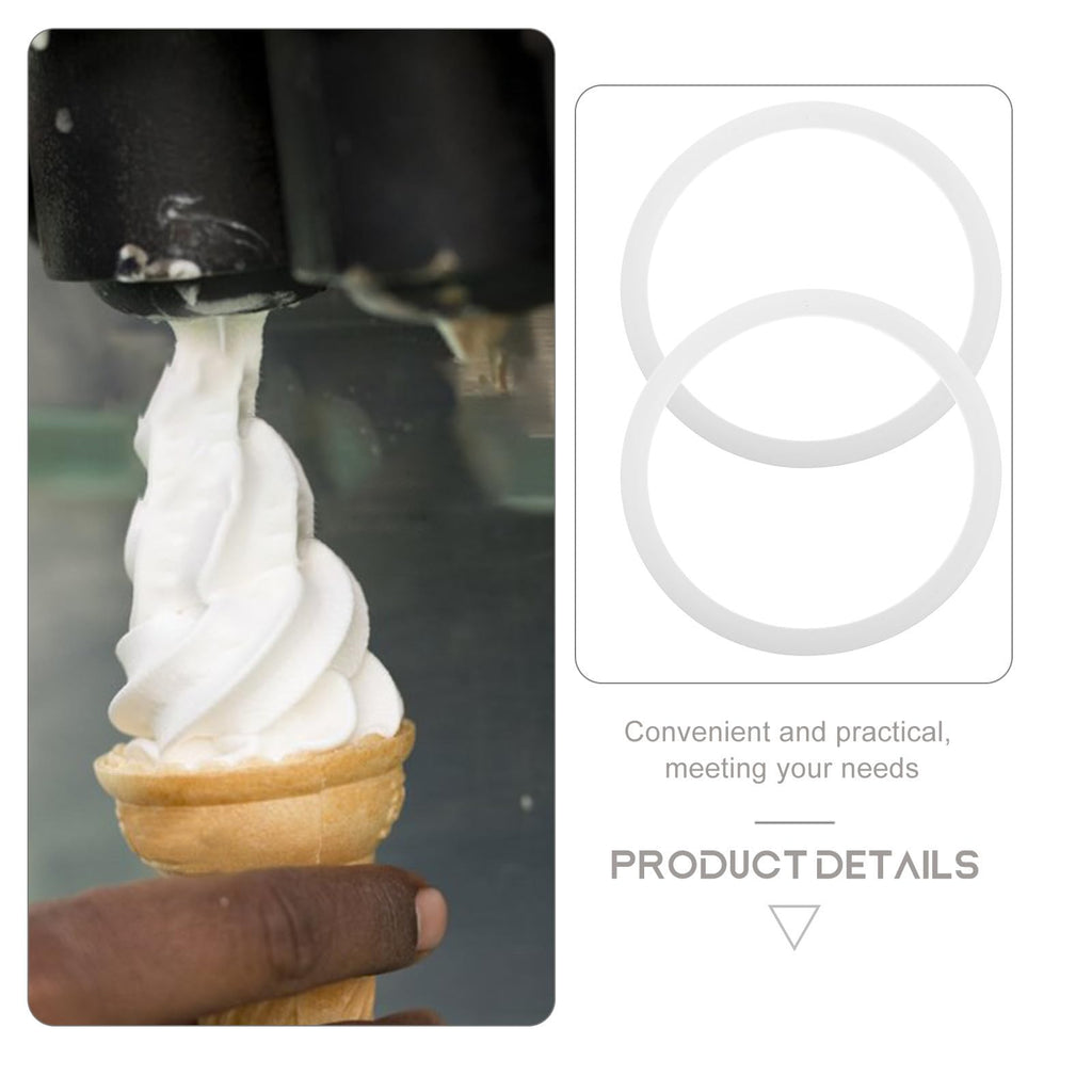 Ice Cream Valve Seal 2pcs Rubber Gaskets for Soft Serve Maker
