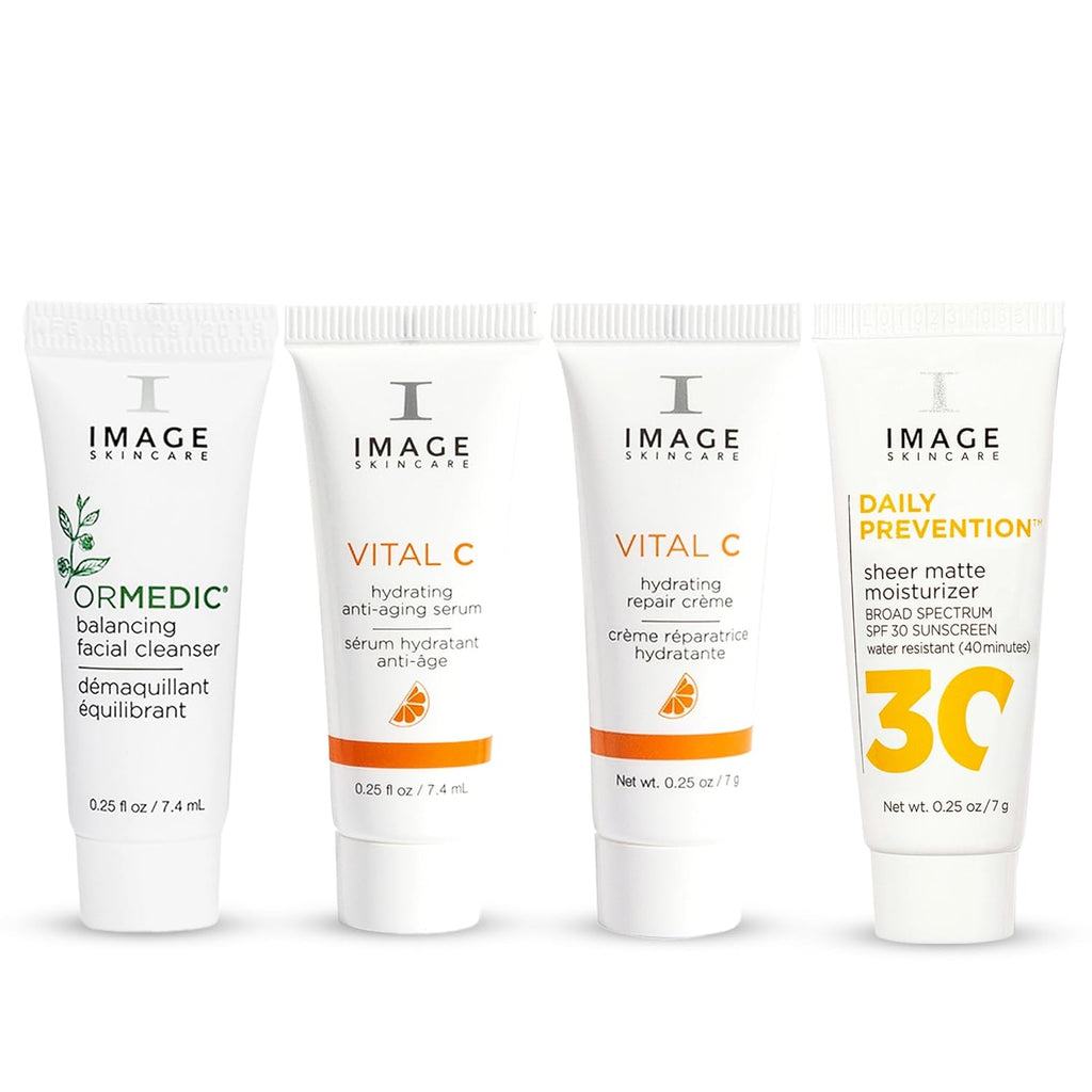 IMAGE Skincare, Five Star Favorites Introductory Skin Care 4 Step Regimen Set for Brighter, Healthier Looking Skin
