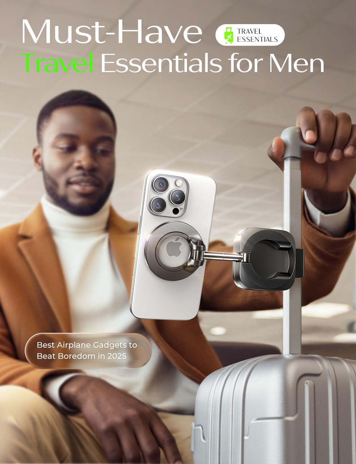 Airplane Travel Essentials for Women Men Phone Holder for Desk Cruise Vacation Essentials World Cup 2026 2026 MagSafe