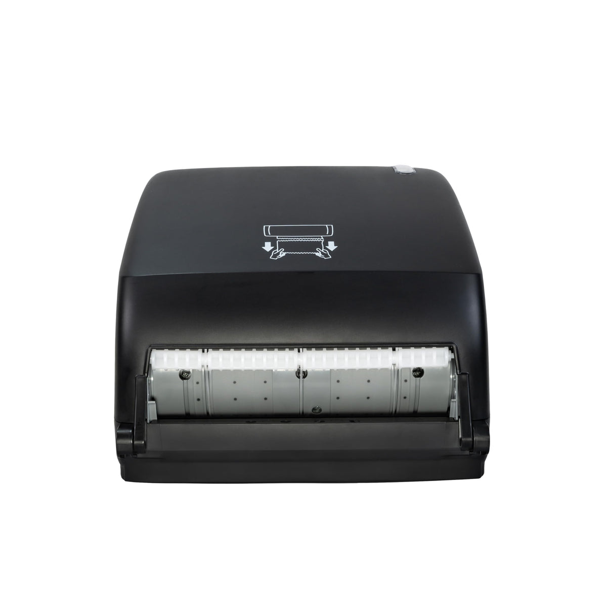 Timeless Hands-Free Mechanical Paper Towel Dispenser, Black, Commercial Grade, Universal Roll Compatibility