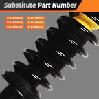 Aspaton Pair Front Left Right Shock Struts Assembly 31316798779