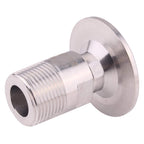 DERNORD 1.5'' Tri clamp Adapter to 3/4 inch MNPT Thread Ferrule Sanitary Pipe Fitting