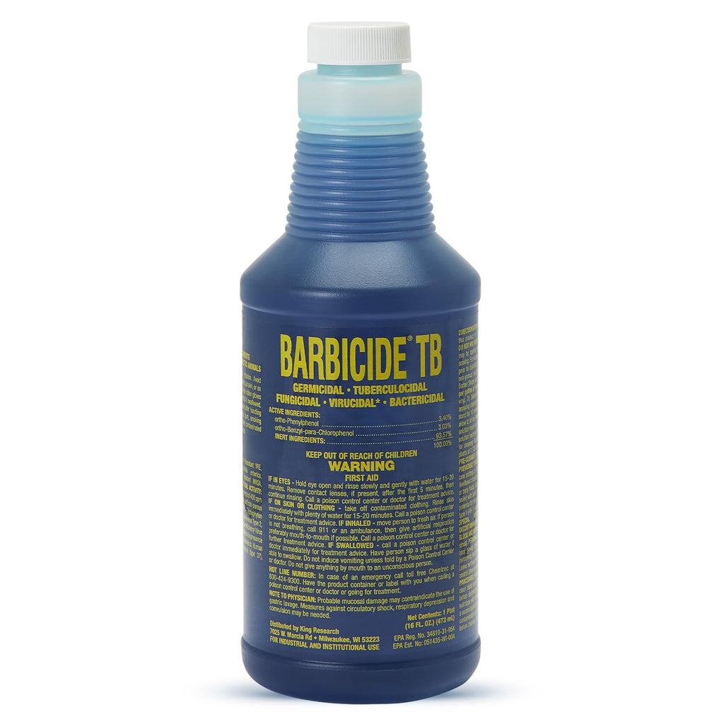 Tuberculocidal Disinfectant Concentrate – 16 oz Pint | Hospital-Grade, TB, Virucidal & Bactericidal Cleaner |