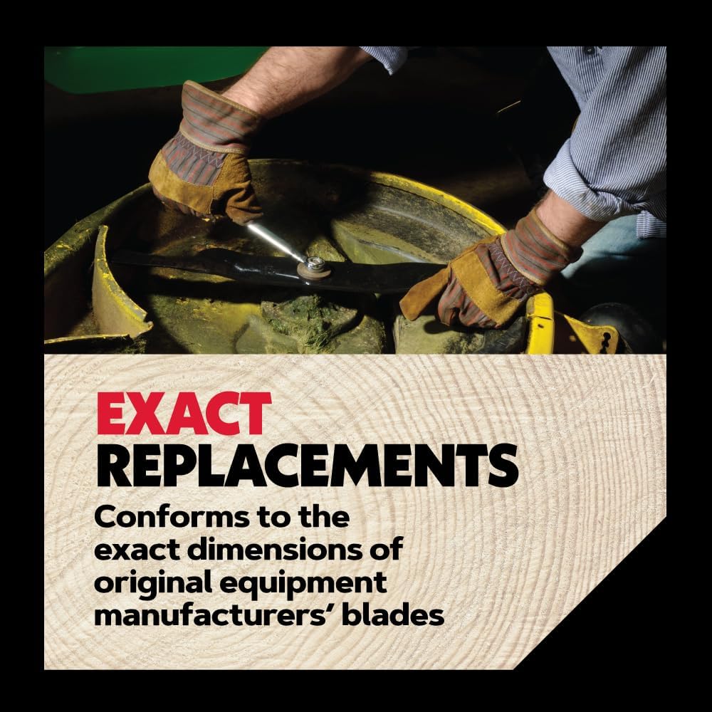Lawn Mower Blades, 3 Pack, Gator G3 Mulching Blades, Lawn Mower Parts, 18-7/16" Length, 54" Deck, Fits Most Standard