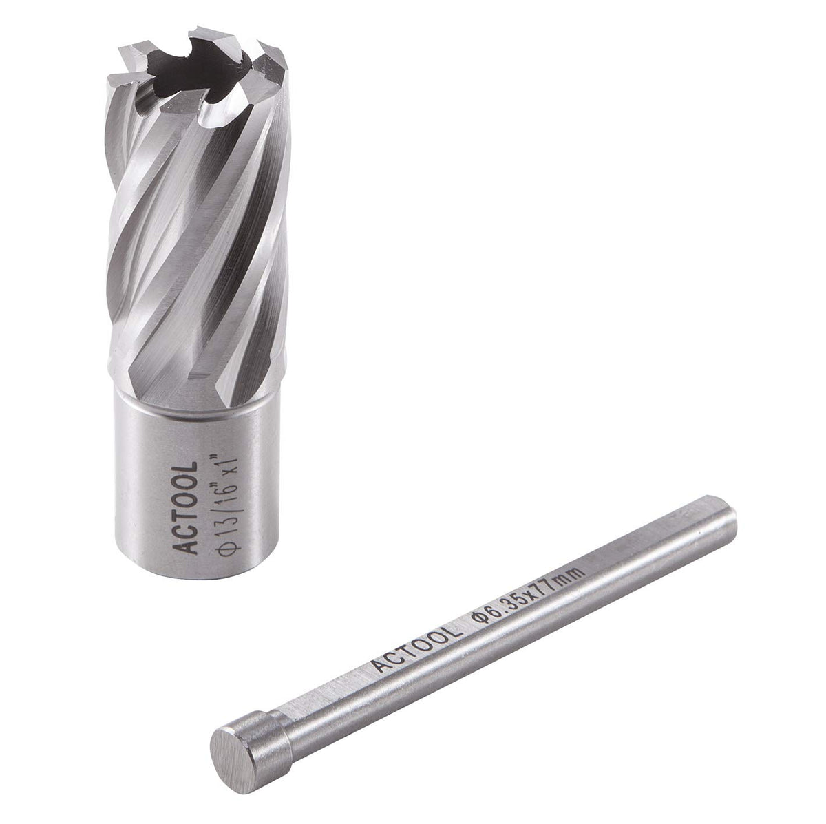 13/16" Diameter × 1" Depth of Cut HSS ANNULAR Cutter with 3/4'' Weldon Shank