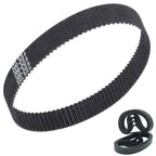 GT2 Timing Belt, 6mm Closed Loop Rubber Belt, Length 200mm, Width 6mm, Pitch 2mm, 2GT Synchronous Belts 3D Printer Belt, Black Loop Drive Belt 10pcs (200MM)