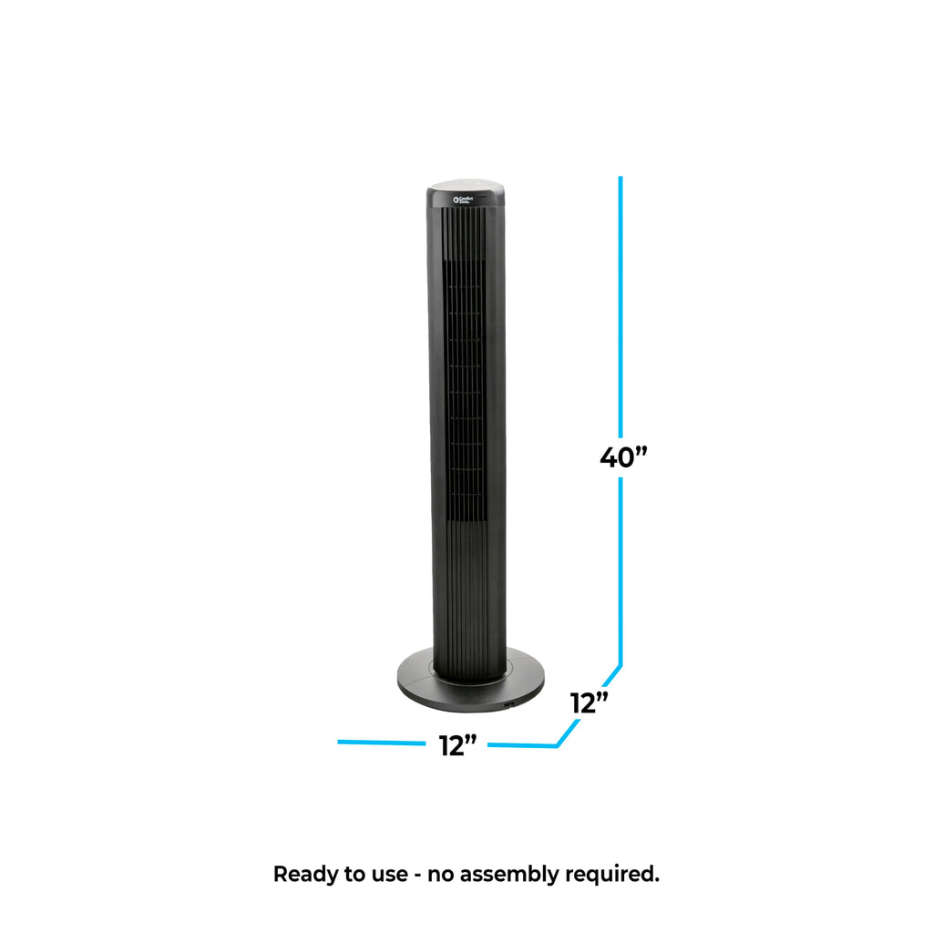 40-Inch Oscillating Bladeless Tower Fan
