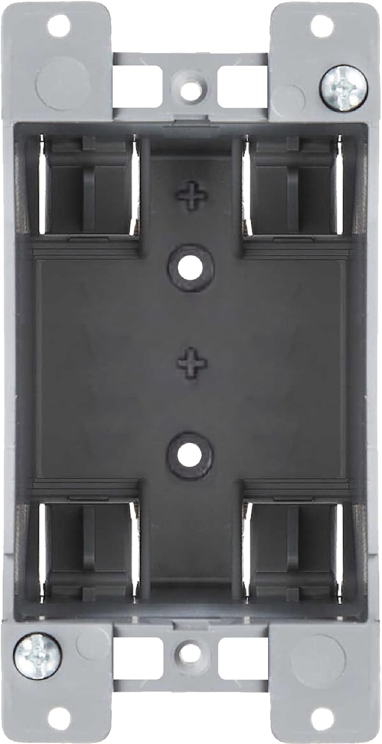 1-Gang PVC Old Work Electrical Outlet Box (1-pack) | 14 cu. in. Plastic Junction Box for Switches, GFCI, or Duplex