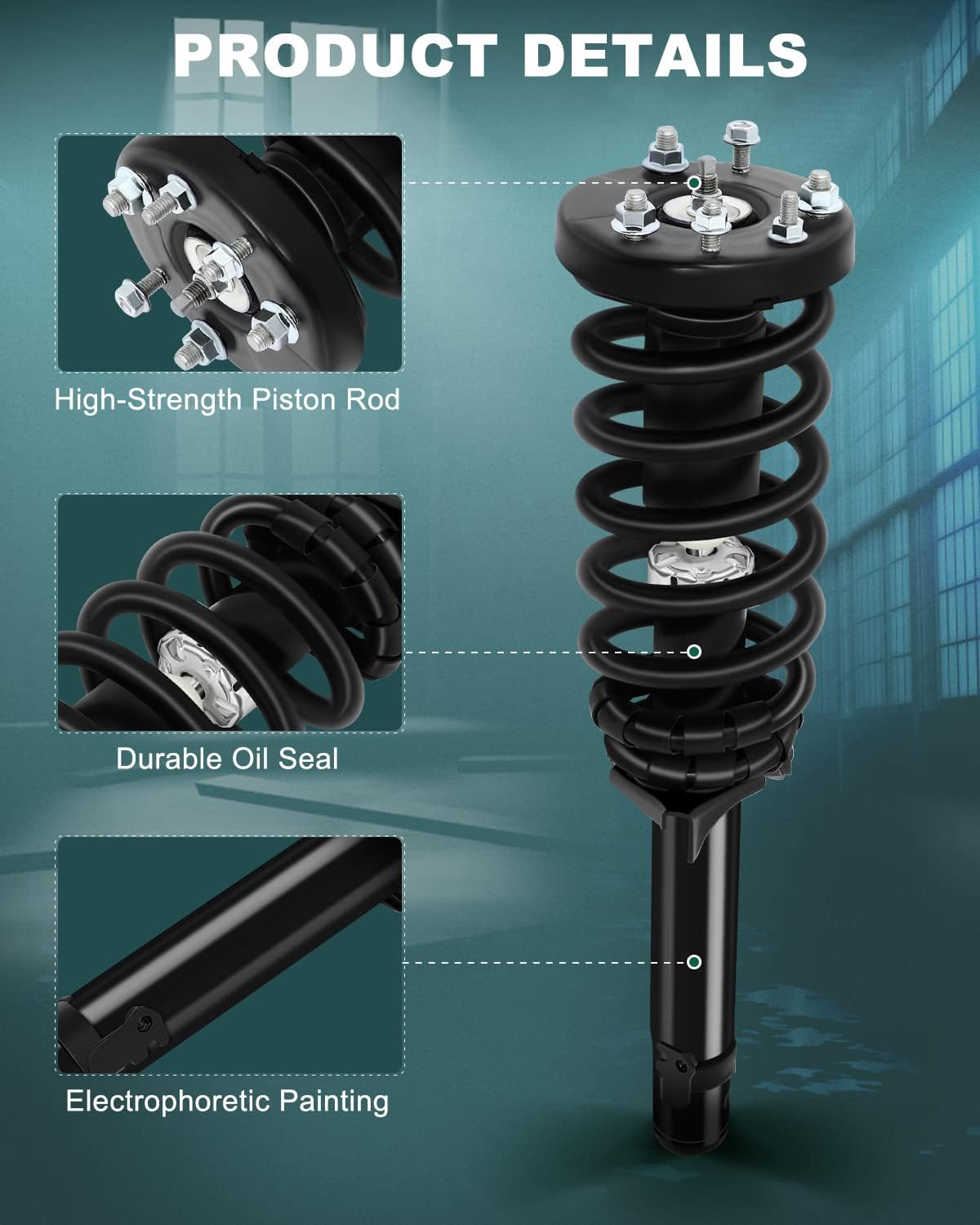 AUTOMUTO Strut Spring Assembly Front Pair for Honda Accord FWD 2008-2012