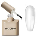 2 Pcs Gel Top Coat and Builder Gel Base Set- High Gloss Shiny Long Lasting Base Builder Nail Polish, Soak Off Nail