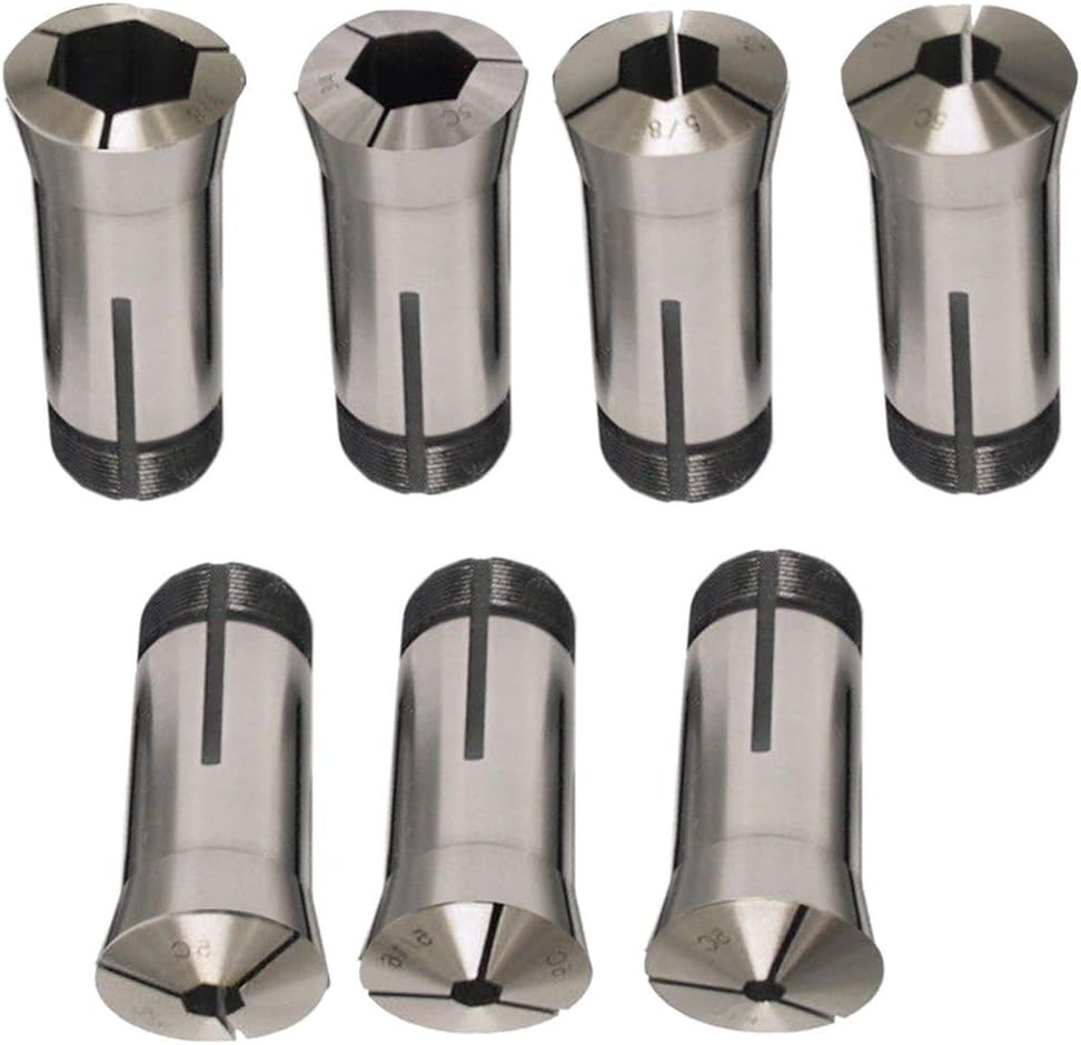 7pcs 5C Hex Collet Set for Automatic Lathes CNC Lathes