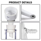 1000ml Vacuum Filtering Kit,Includes 1000mL Filtering Flask, Hand-held Vacuum Pump, 80mm Buchner Funnel,100 Pcs