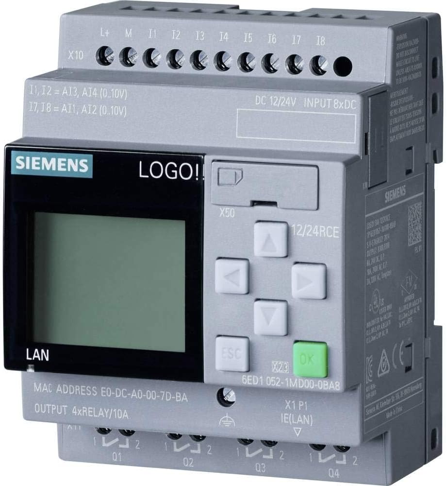 USB PLC Programming Cable for Siemens Logo! Series, Isolated Interface, for 6ED1057-1AA01-0BA0 Replacement. 8 FT