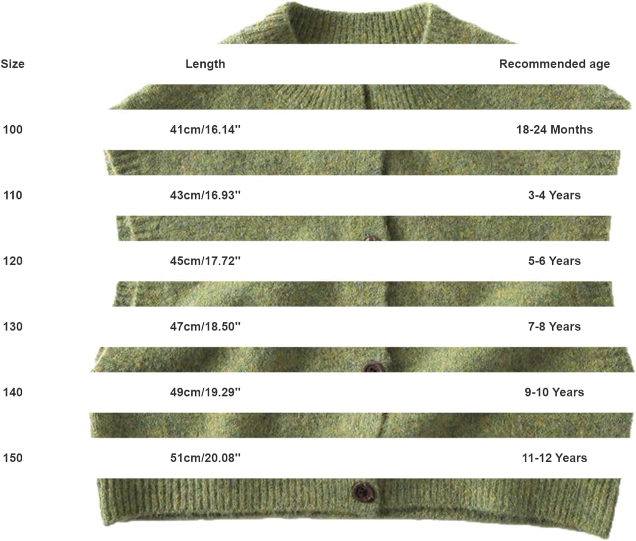Toddler Kids Vintage Green Heather Knit Vest Boys Girls Crew Neck Button Down Wool Sleeveless Cardigan Sweaters