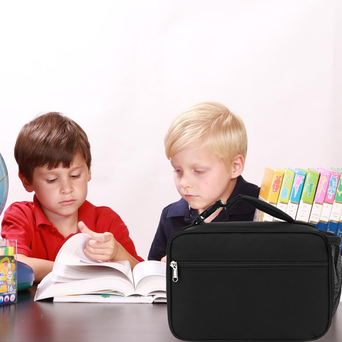 Insulated Lunch Box for School, Thermal Reusable Durable Freezable Lunch Bags for Kids Boys Girls Men Women - Small