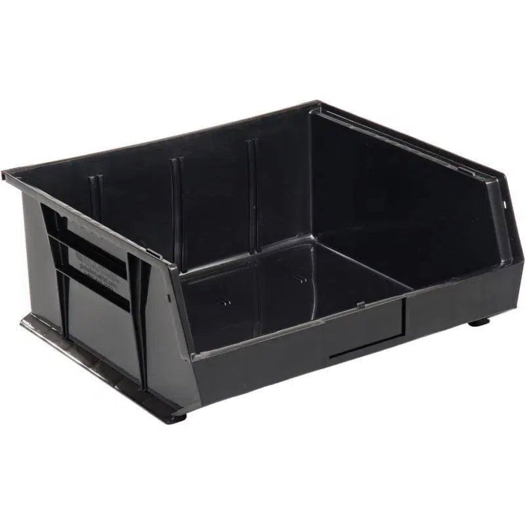 Quantum Storage QUS250 Heavy-Duty Stackable Plastic Storage Bins for Workshop, Warehouse & Garage, Ultra Stack &