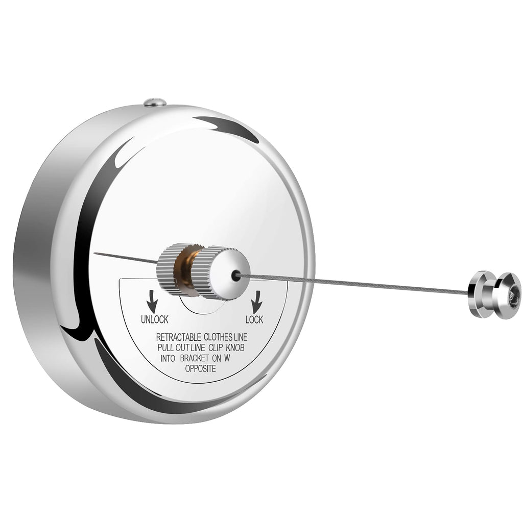 Retractable Clothesline 9.0 Feets Adjustable, 304 Stainless Steel