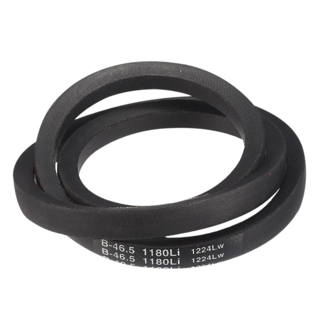Uxcell 3 Pack B46 1/2 Classic Wrapped V-Belt, 49" Outside Circumference, Black Rubber Timing V-Belt for Industrial Machinery Equipment