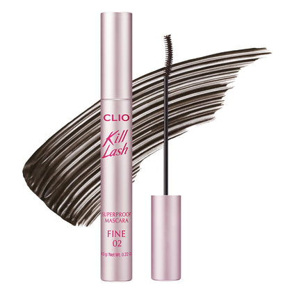 CLIO Kill Lash Superproof Mascara Fine, Waterproof Fixing Mascara, Natural Defining Look, Long-Lasting & Lengthening