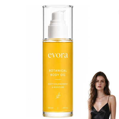 Evora Botanical Body Oil for Crepey Skin, 2026 New Advanced Evora Body Oil, Brazil Nut & Passionflower Seed Oils