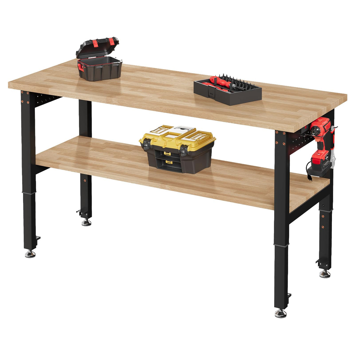 48 x 20-Inch 2-Tier Adjustable Workbench