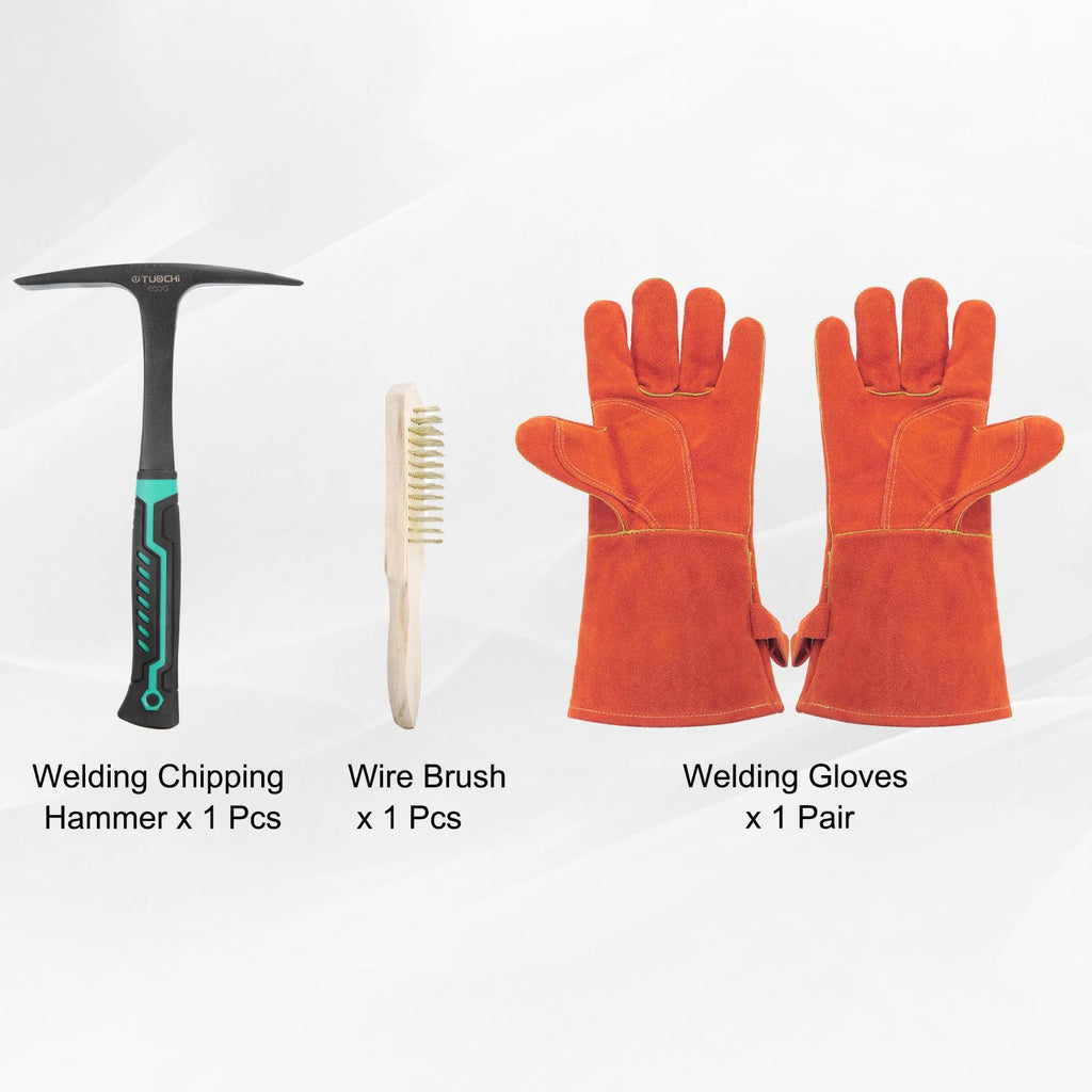 3pcs 28oz Welding Chipping Hammer Slag Remove Tool Kit Black