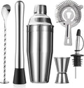 6-Piece Cocktail Shaker Set, Bartender Kit, Drink Shaker, Bar Set