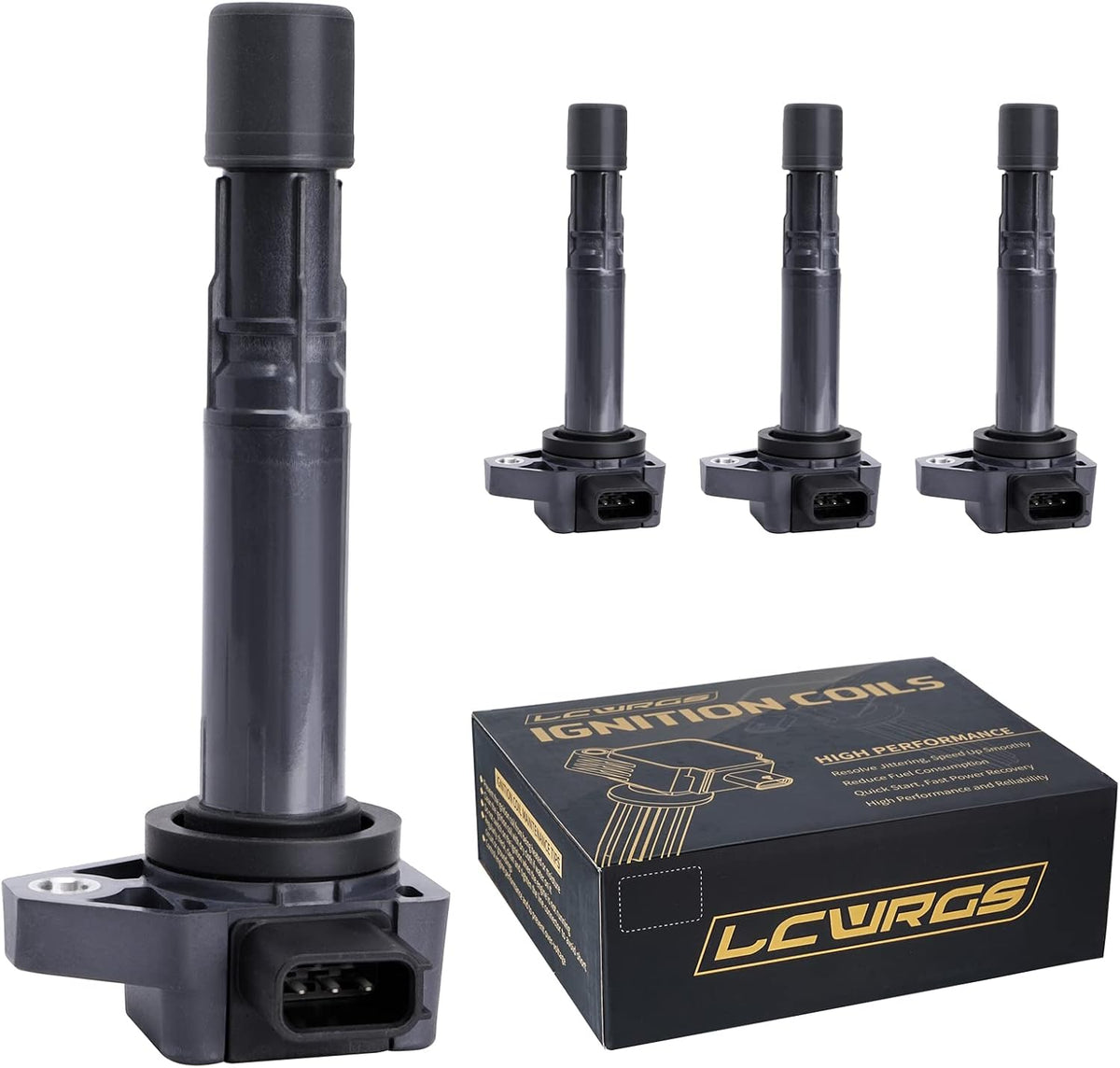 Set of 4 Ignition Coil Packs for Honda Civic 1.7L L4 UF400