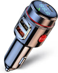 Bluetooth Car Adapter,HiFi FM Transmitter,48W Charger,Siri Assistant | Wireless 5.4 Radio Adapter with Fast