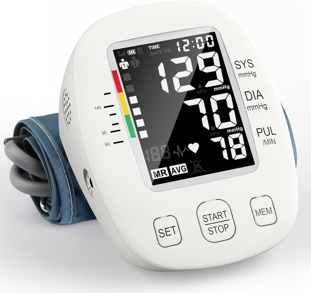 Blood Pressure Monitors for Home use, Automatic Digital BP Machine, Adjustable Upper-Arm Blood Pressure Cuff(8.7''