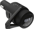 BTFM9 FM Bluetooth Transmitter Car, Dual 12W USB-C and USB-A Charging Ports, Fast Type C Car Charger, Wireless Radio