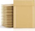 Kraft Bubble Mailers 6x10" Padded Envelopes 50 Pack Usable Size 6x9"