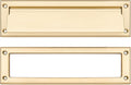 Polished Brass 13 inch 1-Pack Solid Brass Mail Slot with Solid Brass Internal Frame is Well Made Door Mail Slots