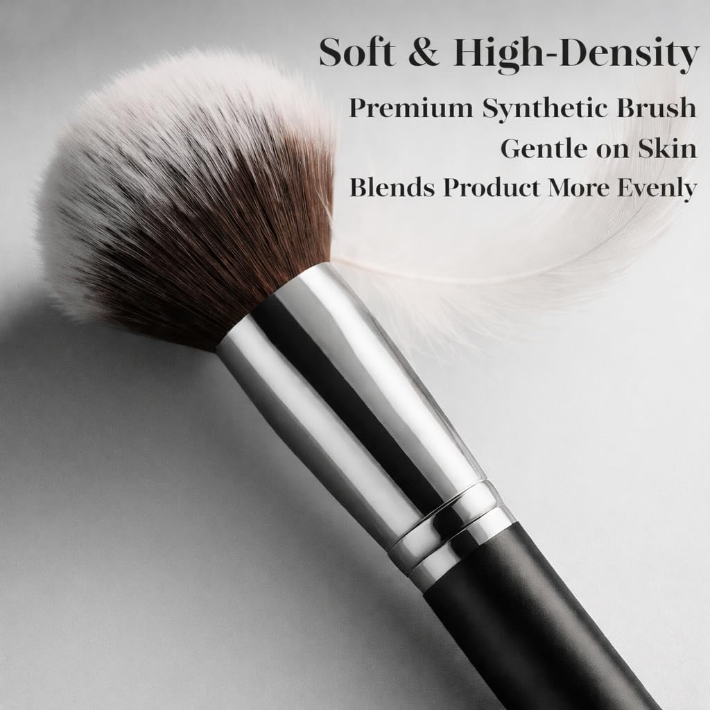 Makeup Brushes,Makeup Brush Set,13 Pcs with Portable PU Cosmetic Bag | Soft synthetic bristles,foundation brush for