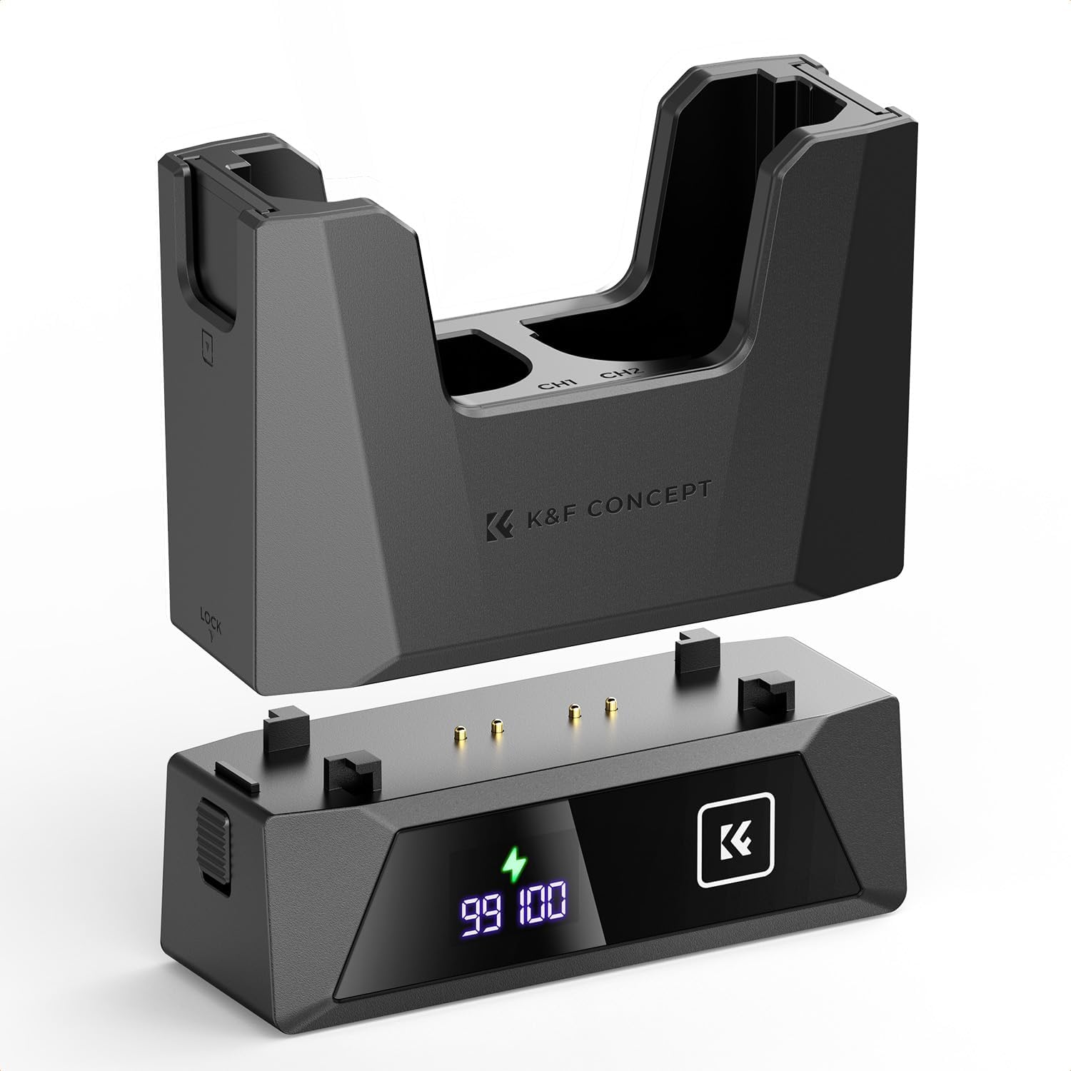 LP-E6P LP-E6NH Battery Charger, 18W Dual Slot Camera Charger for R7, R6, R5, R, 6D Mark II, 5D Mark IV, 5D Mark III