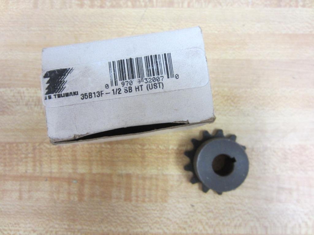 US Tsubaki 35B13F-1/2SB Sprocket W/KW 35B13F12SB