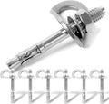 Climbing Holds Anchor Set - 6 PCS - Stainless Steel Bolt Hanger and Bolt Heavy Duty Climbing Holds Weight 2500KG for